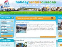 Tablet Screenshot of holidayrentalscuracao.com